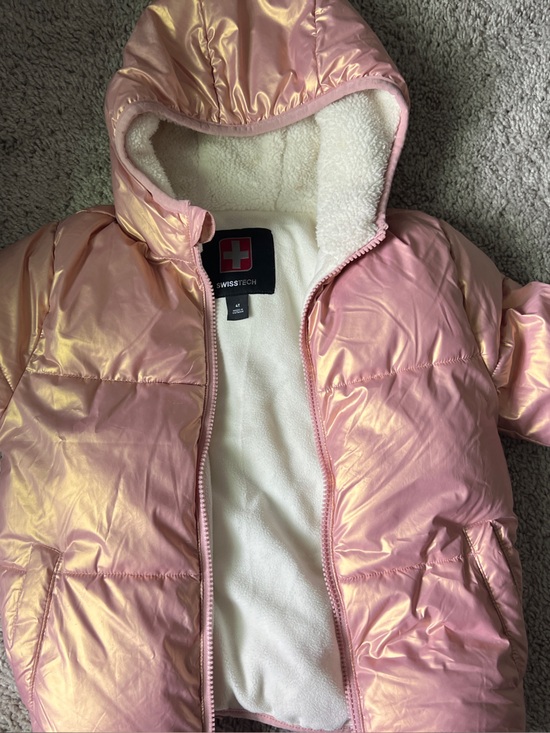 Swiss Tech Other - Swiss Tech Iridescent Pink Hooded Puffer Jacket for Kids